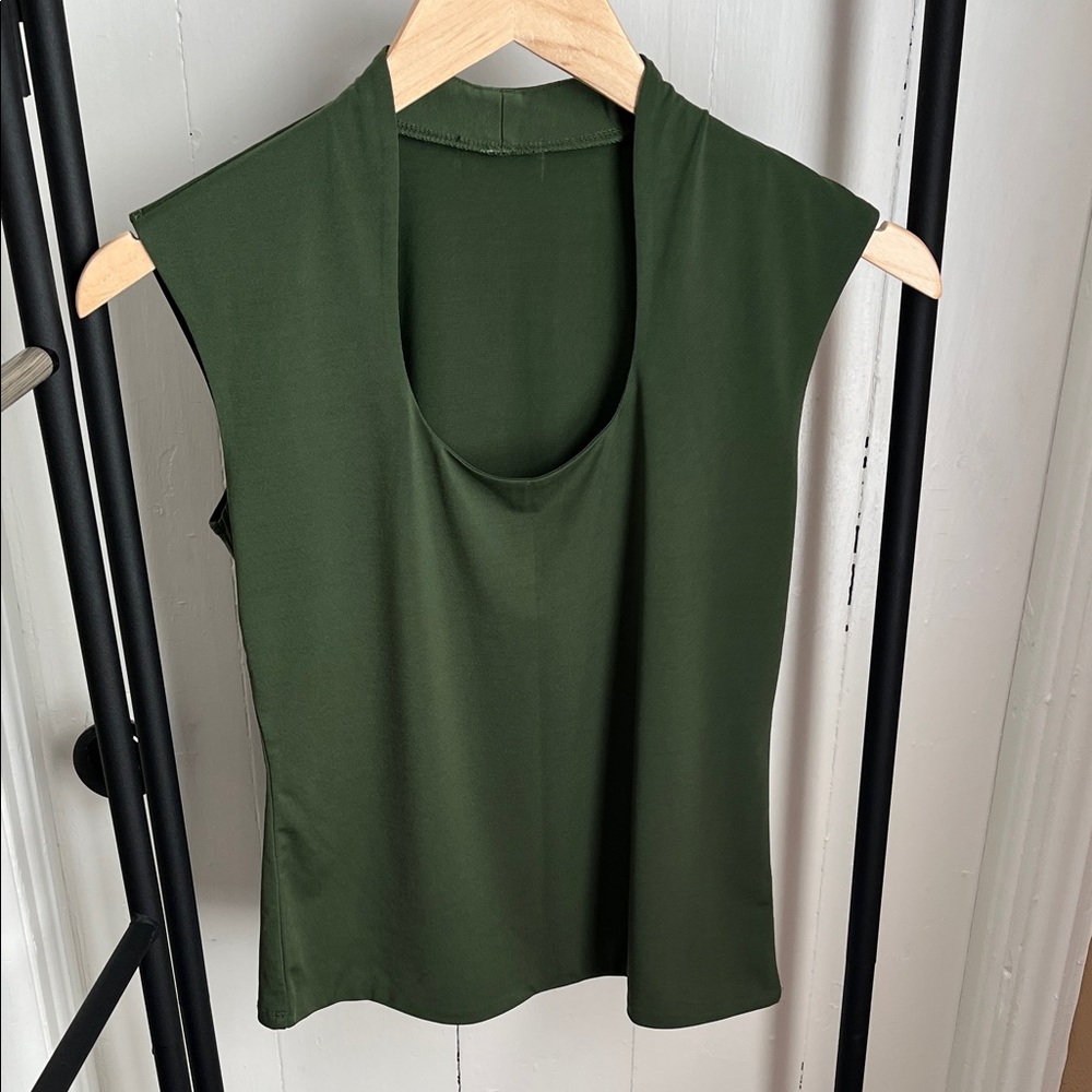 olive Green Sleeveless Camisole